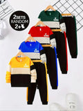 Kids King Printed Fleece Tracksuit Set 2Pcs
