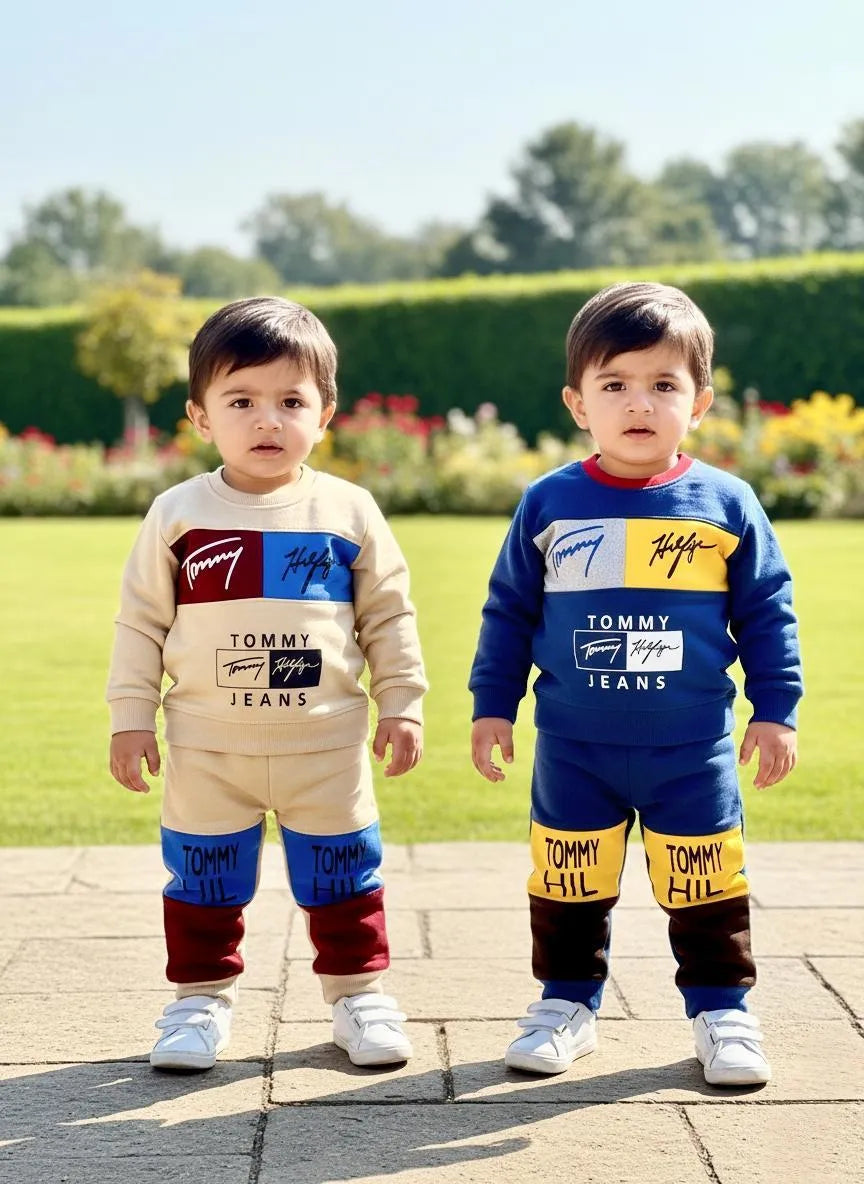 Kids King Printed Fleece Tracksuit Set 2Pcs