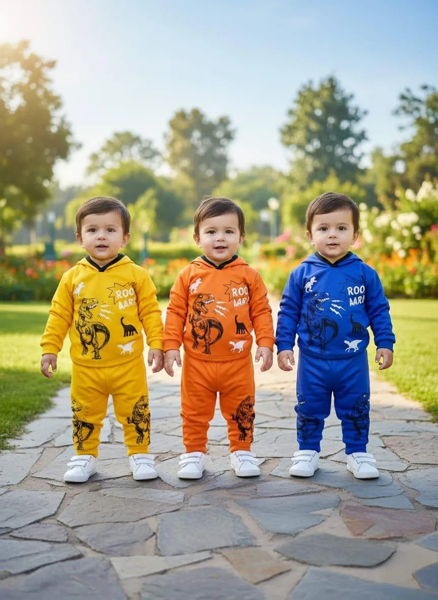 Winter 2-Piece Fleece Tracksuit Set for Boys