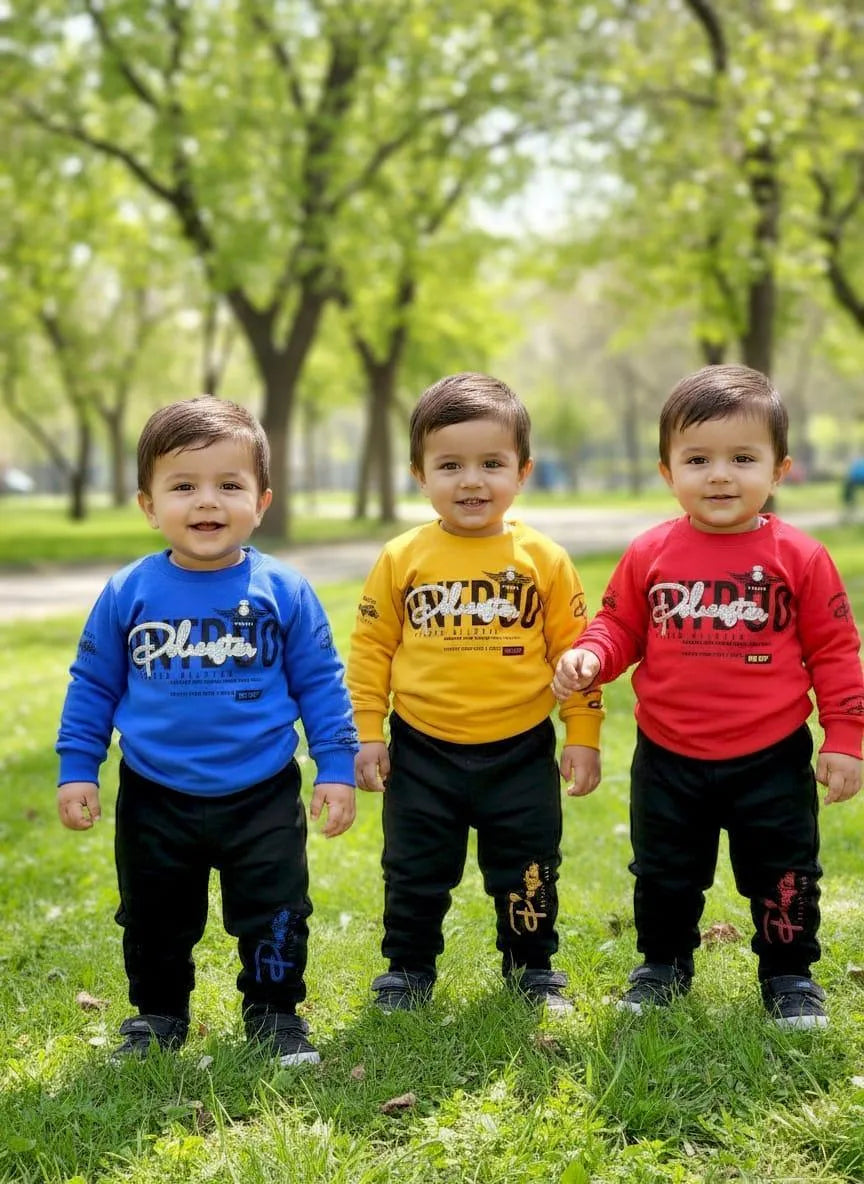 Winter 2-Piece Fleece Tracksuit Set for Boys