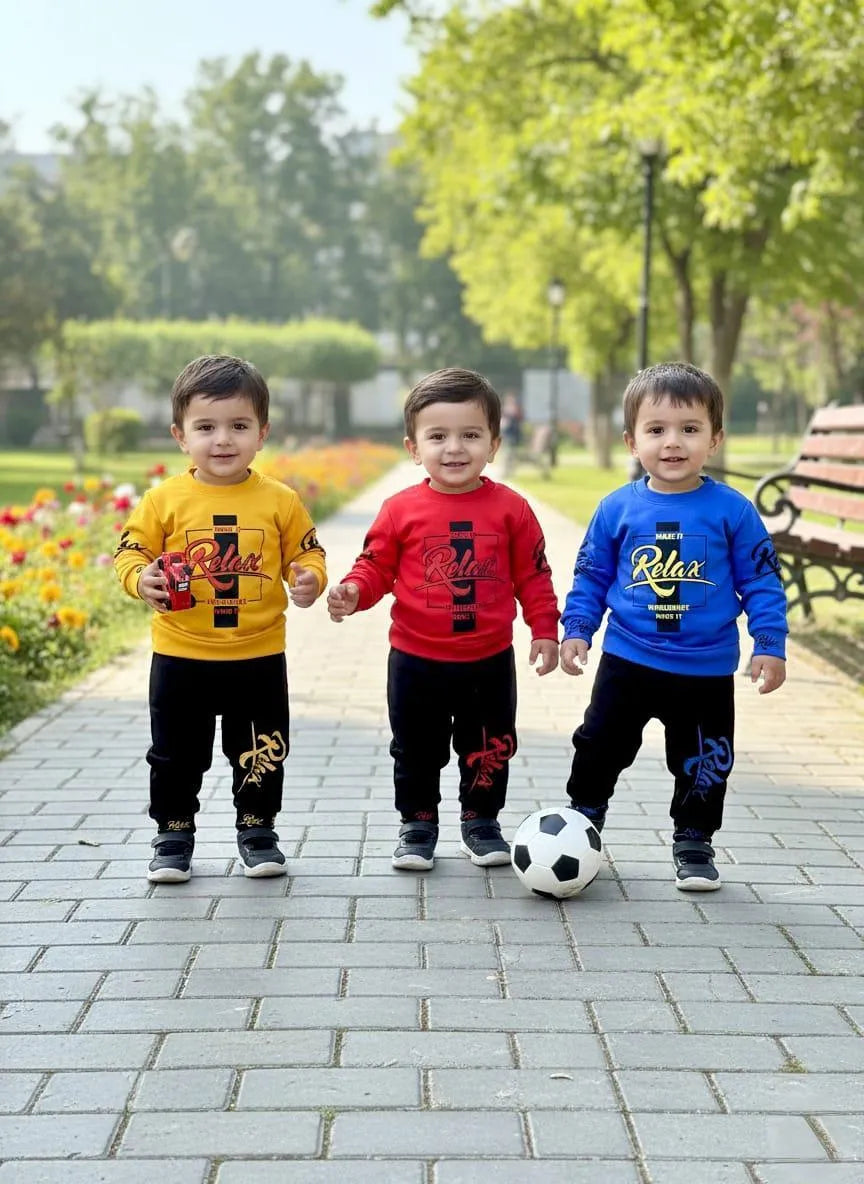 Winter 2-Piece Fleece Tracksuit Set for Boys