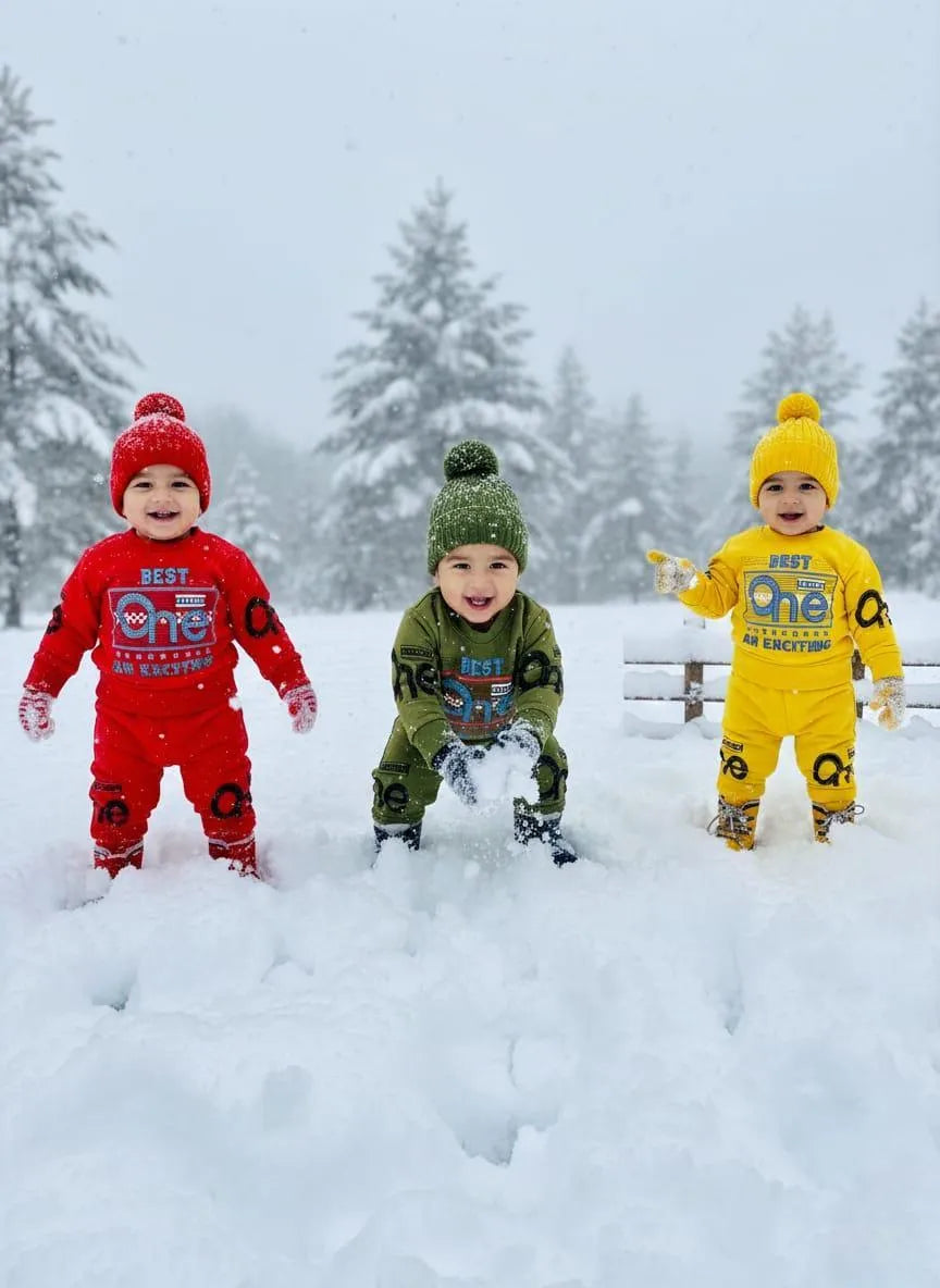 Winter 2-Piece Fleece Tracksuit Set for Boys