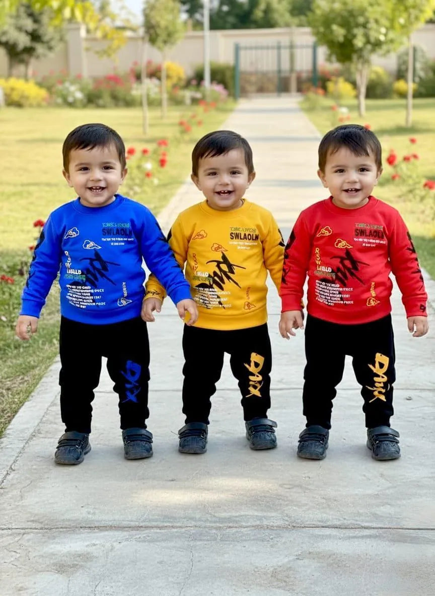 Winter 2-Piece Fleece Tracksuit Set for Boys