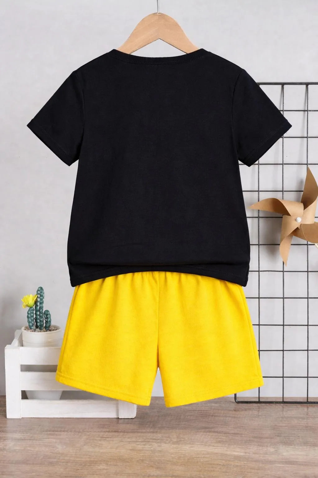 Kids NASA Space Tracksuit Black Yellow 1-12Y