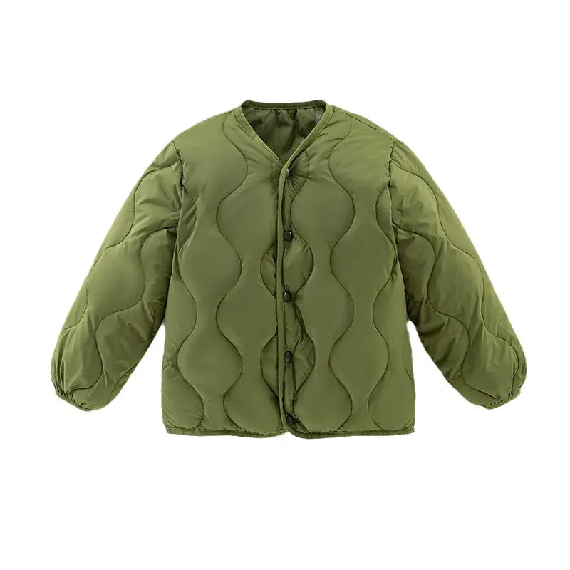 Kids Winter Quilted Jacket Pink Yellow White
