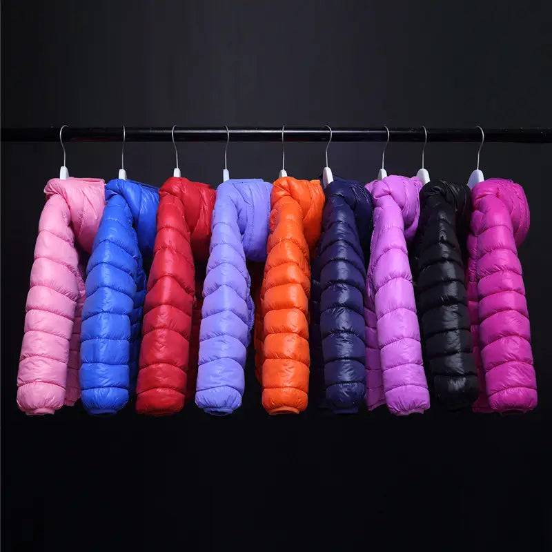 Light Down Cotton Puffer Jacket for Boys Girls 10 Colors