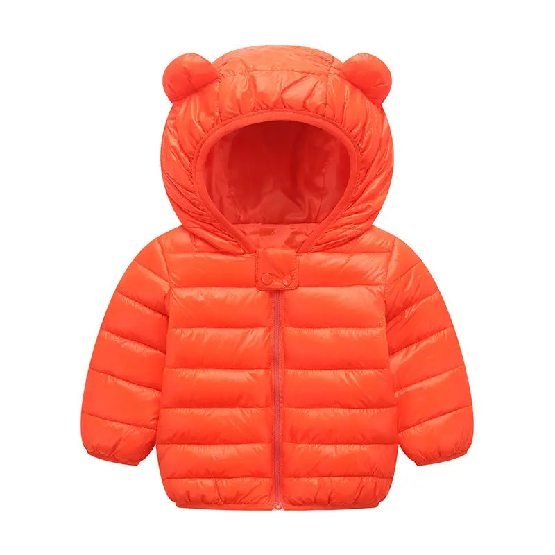 Children Bear Ears Puffer Coat 9 Colors Winter Warm