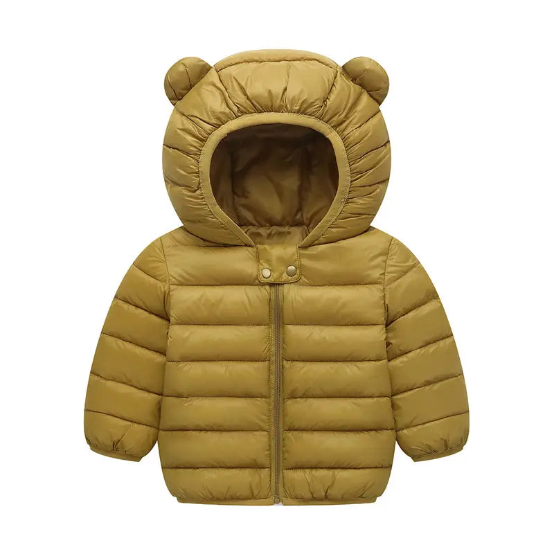 Children Bear Ears Puffer Coat 9 Colors Winter Warm