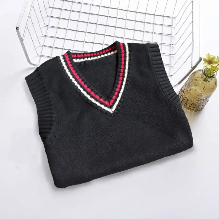 Children's Wool Vest Royal Blue College Style