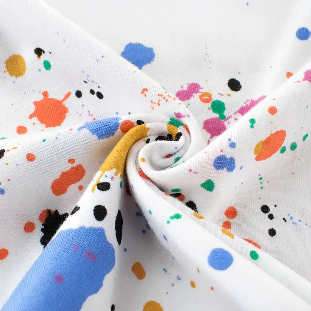 Kids Cotton Splash Print T-Shirt 90cm