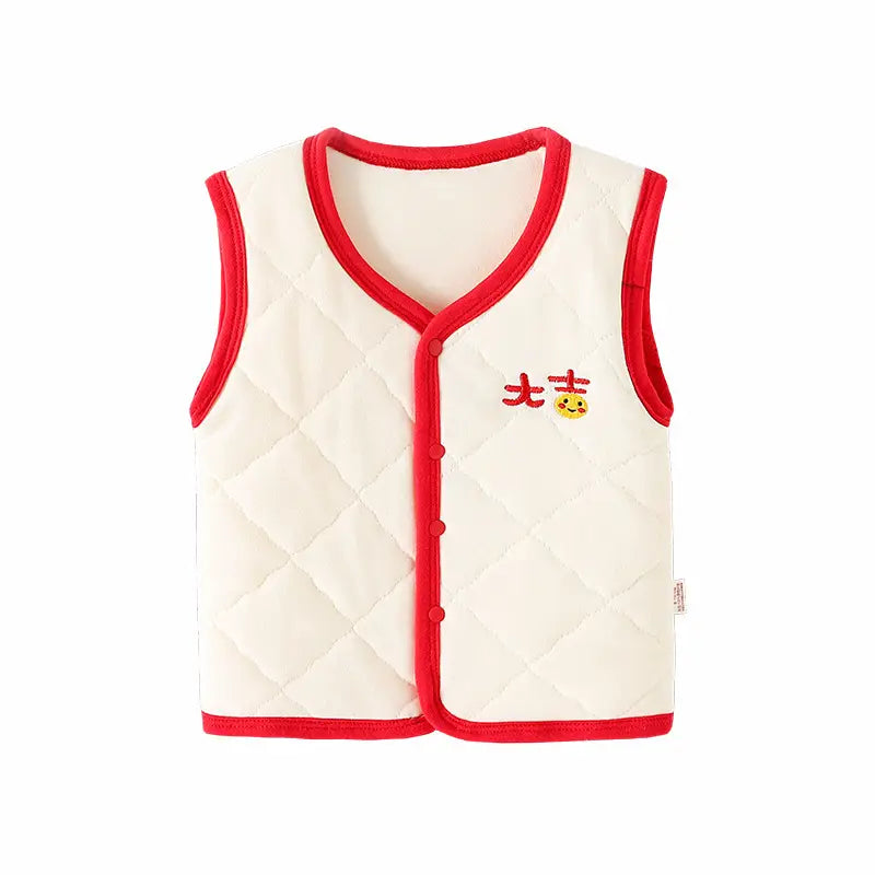 Baby Vest for Boys Girls 0-3 Years Thickened Winter Spring Autumn
