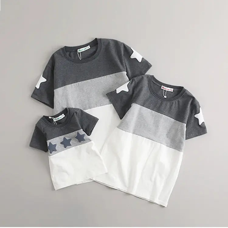 Parent-Child Cotton T-Shirt Summer Family Set
