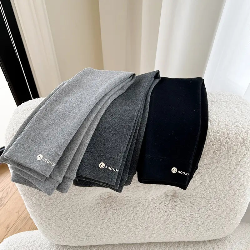 Kids Korean Style Cotton Leggings Black 110-183cm