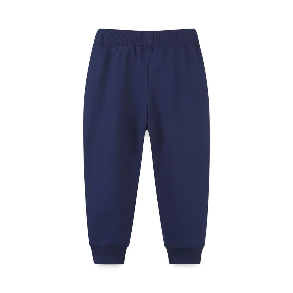 Navy Blue Monster Truck Sweatpants for Kids