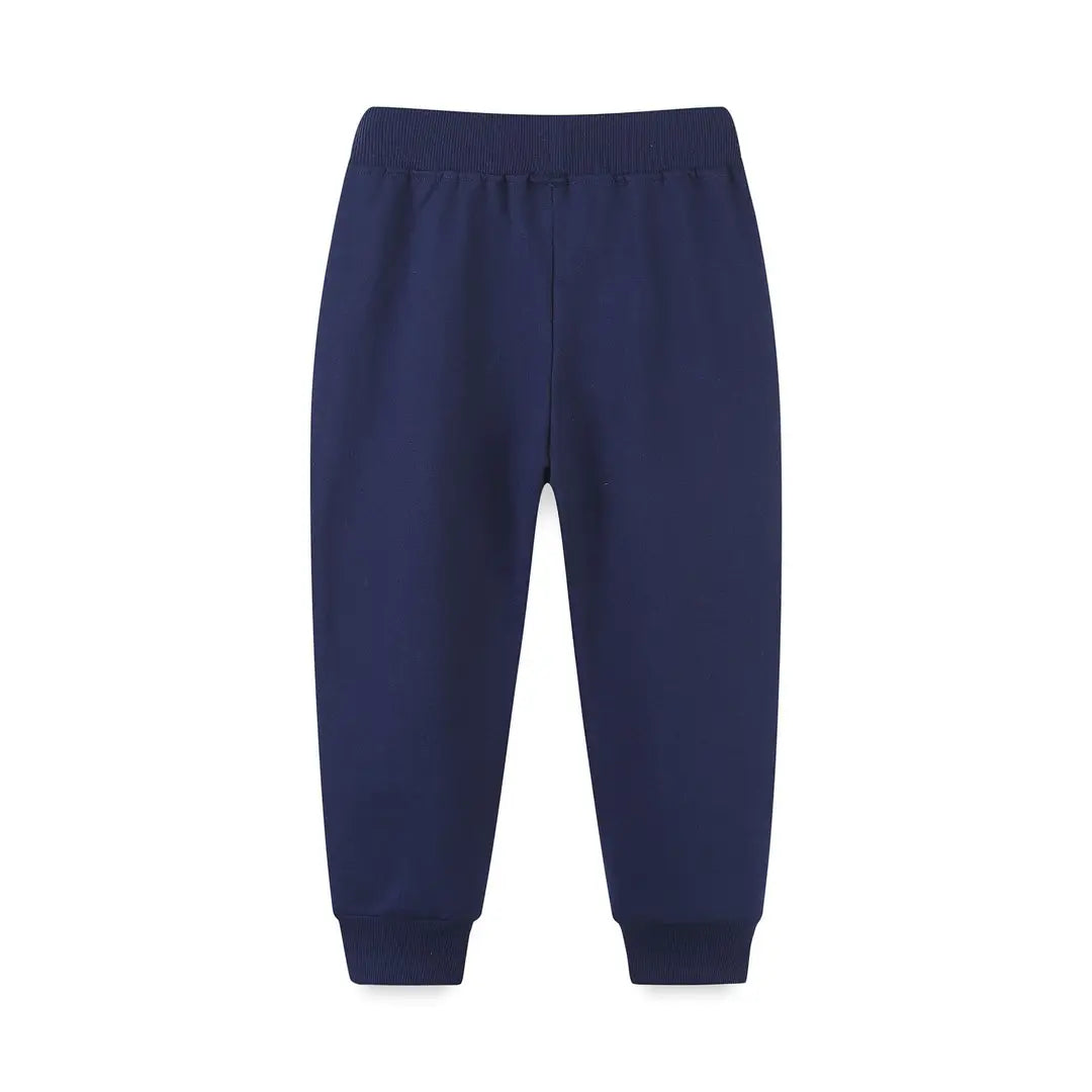 Navy Blue Monster Truck Sweatpants for Kids