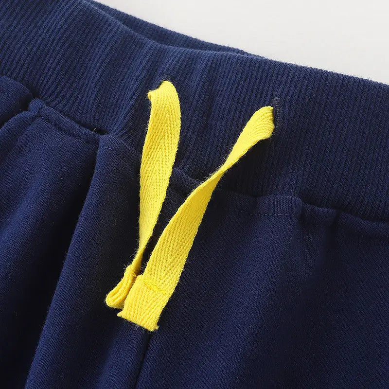 Navy Blue Monster Truck Sweatpants for Kids