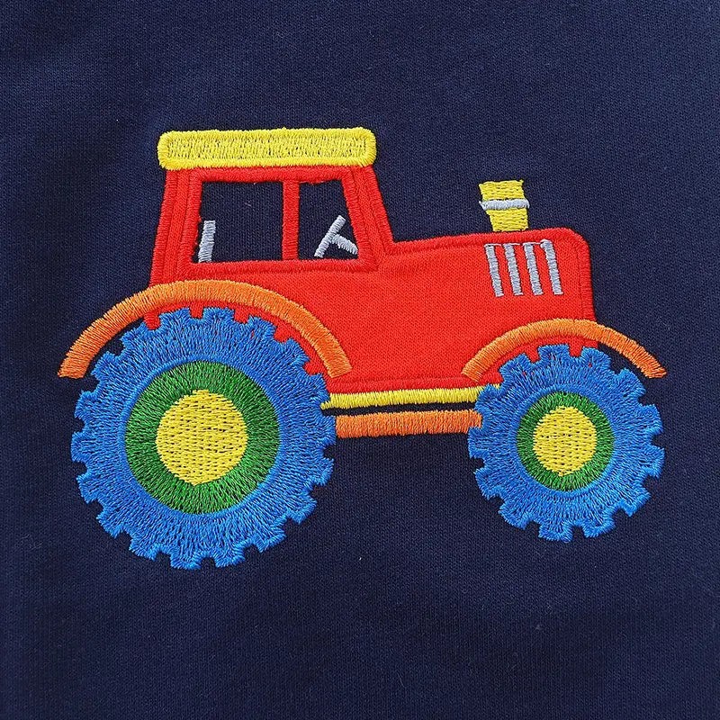 Navy Blue Monster Truck Sweatpants for Kids