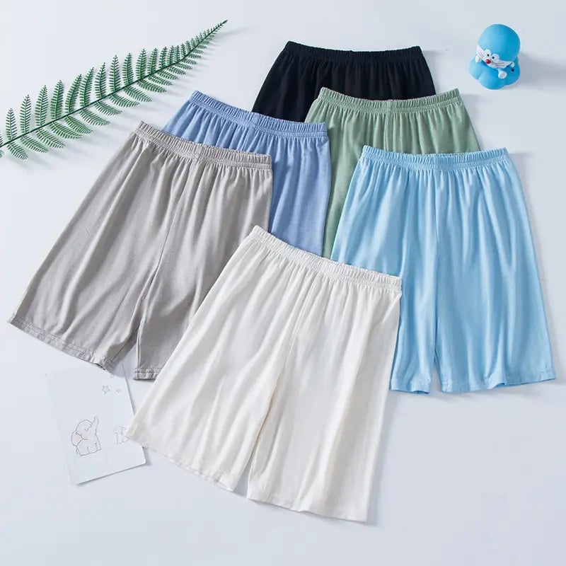 Children's Summer Shorts Modal Fabric 5 Colors Elastic Waist