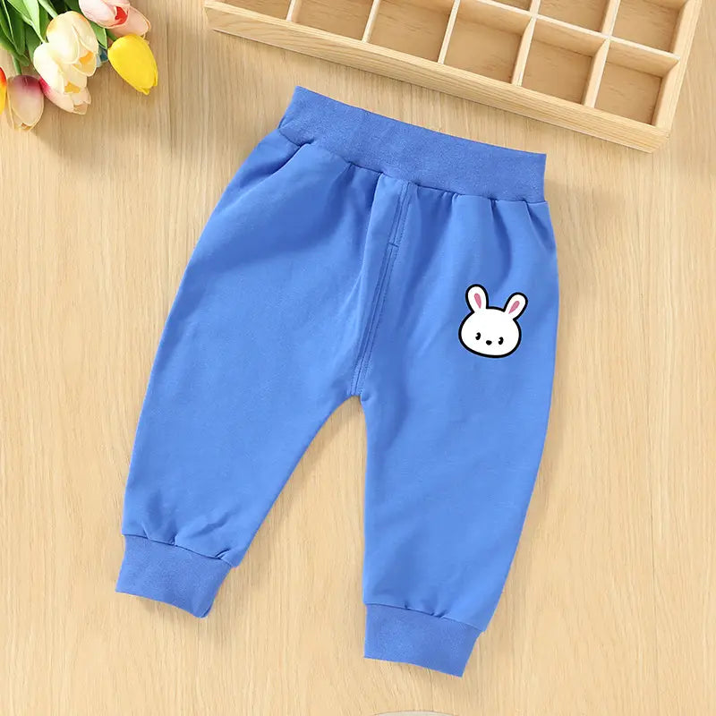 Baby Sweatpants Bunny Design Cotton Spring Autumn Wear