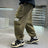 Green Cargo Pants for Kids Spring Autumn Casual Wear