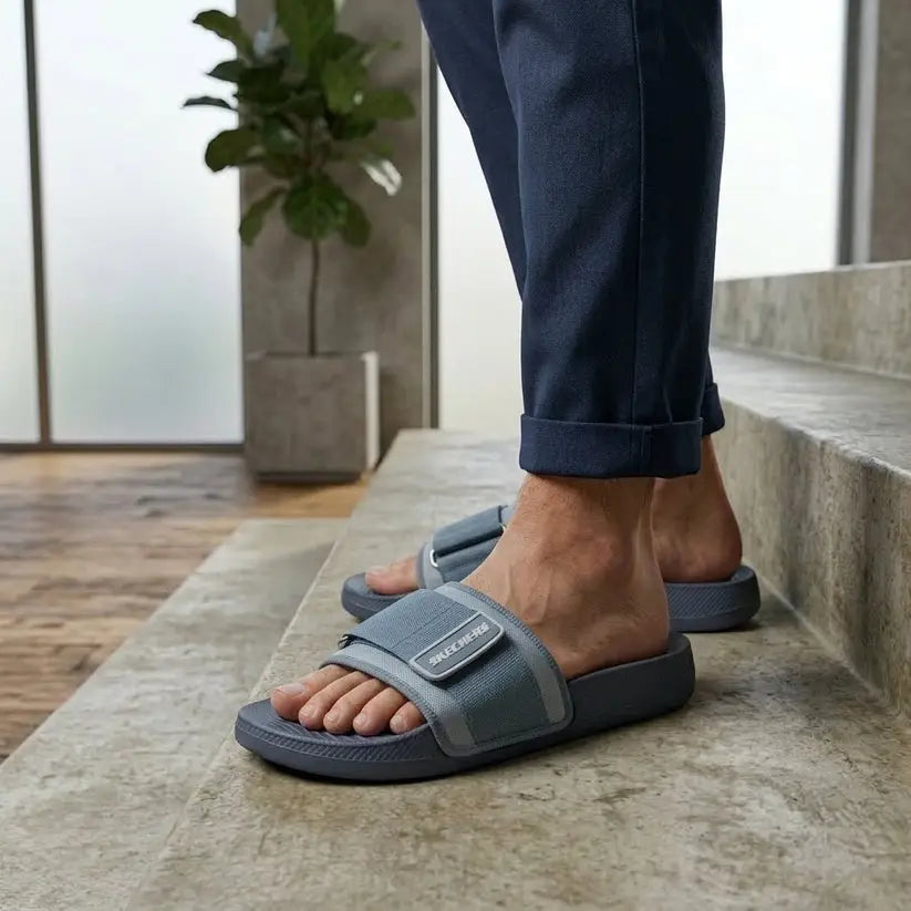 Men's Rubber Fancy Slide Slippers