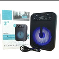 3" Wireless Bluetooth Speaker Extra Bass Black
