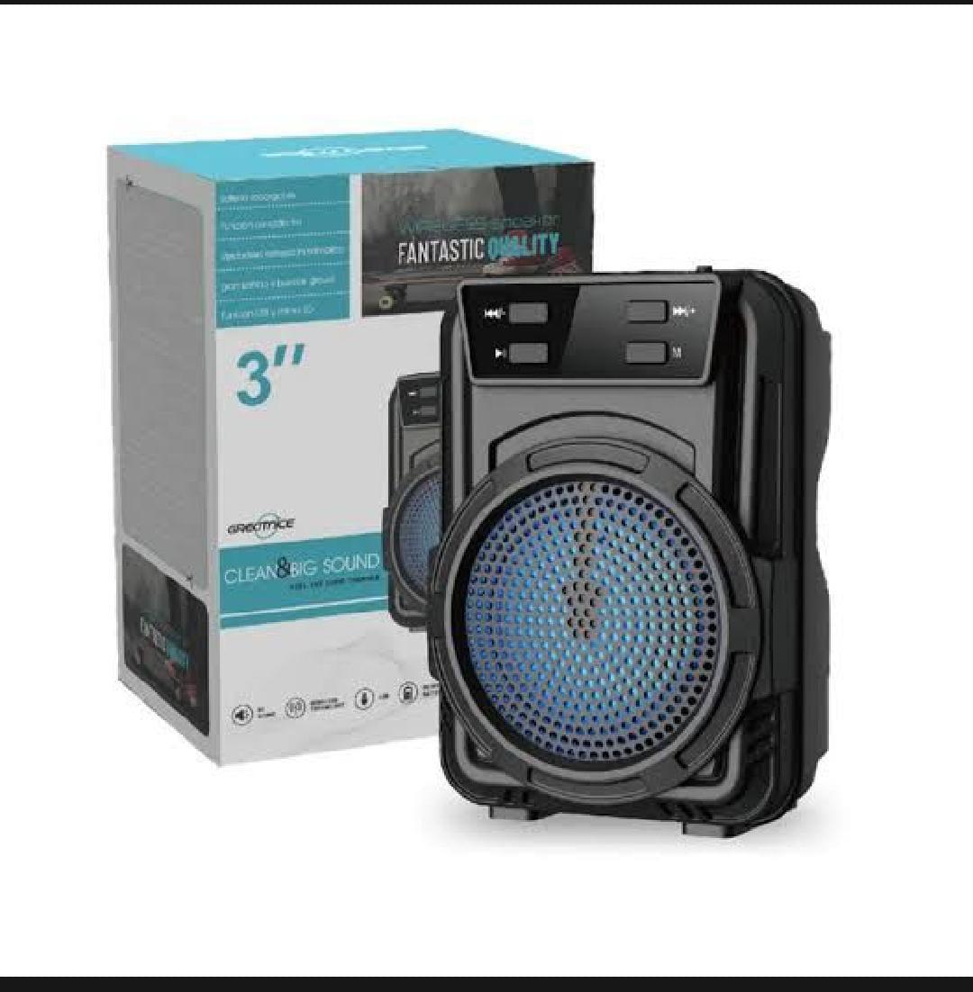 3" Wireless Bluetooth Speaker Extra Bass Black