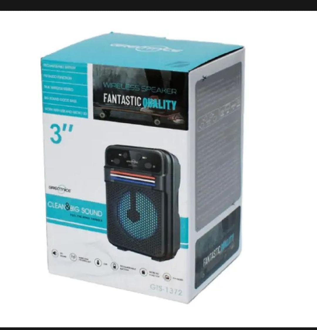 3" Wireless Bluetooth Speaker Extra Bass Black