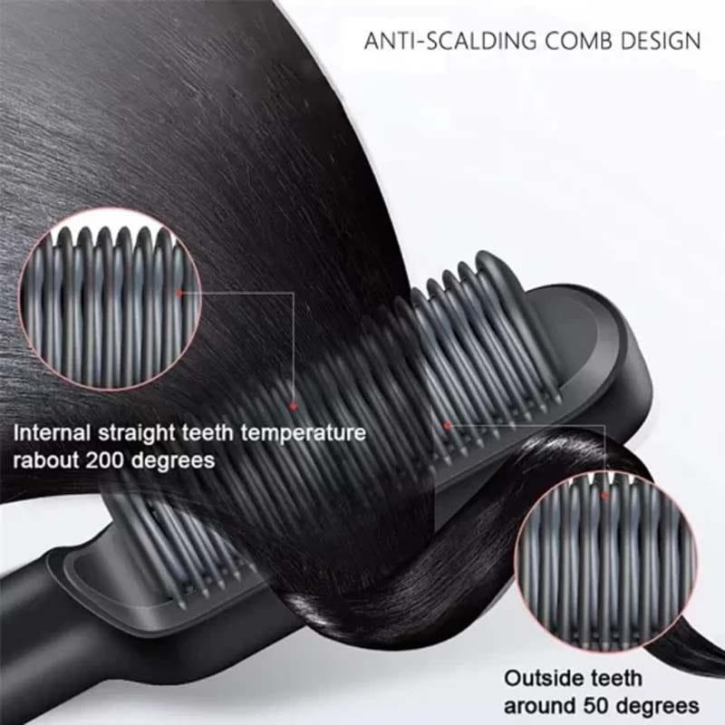 Hair Dryer Brush with Anti-Scald & 30s Heat