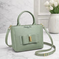 Green Leather Shoulder Bag for Women