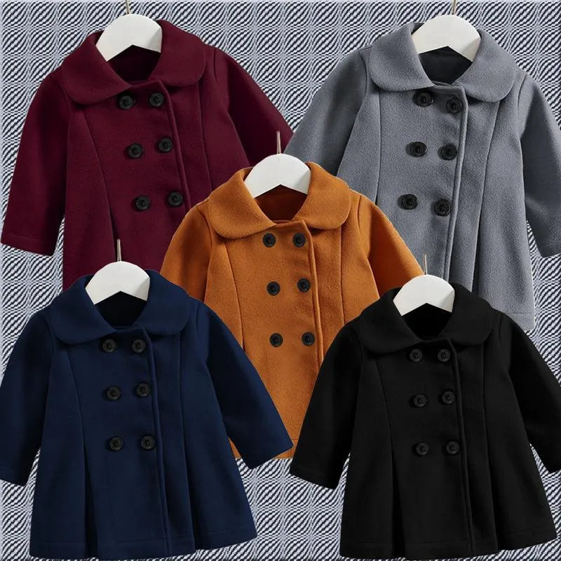 Black Fleece Jacket for Girls Winter School Outfit