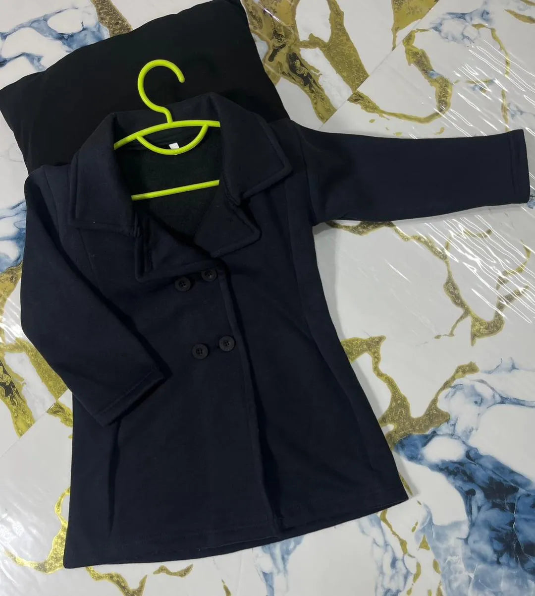 Black Fleece Jacket for Girls Winter School Outfit