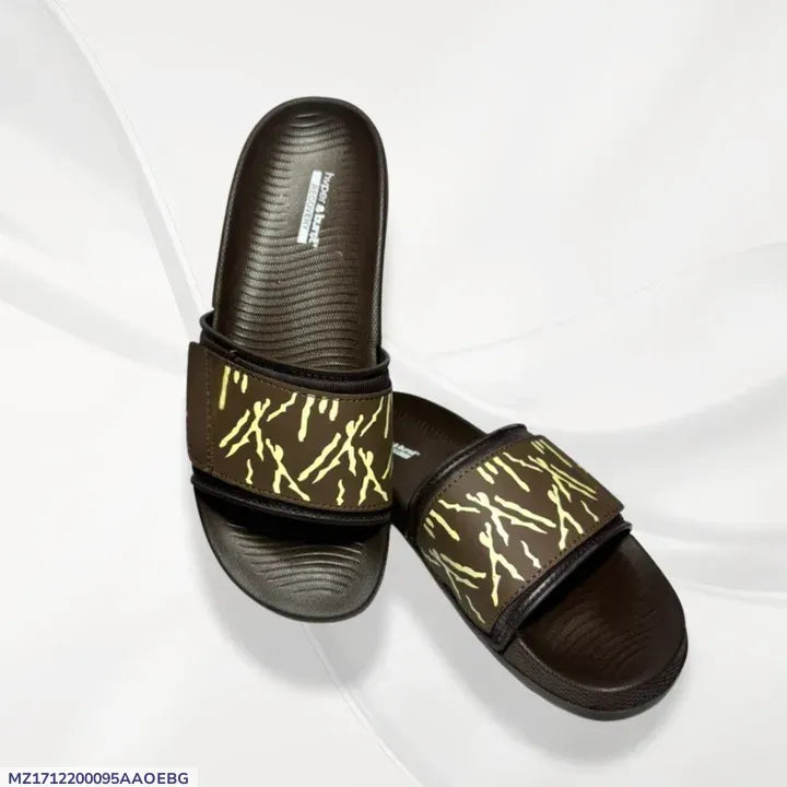 Black Glitter Slide Slippers for Hot Weather Comfort