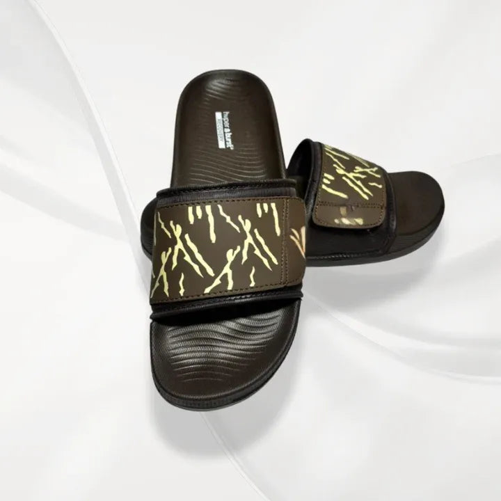 Black Glitter Slide Slippers for Hot Weather Comfort