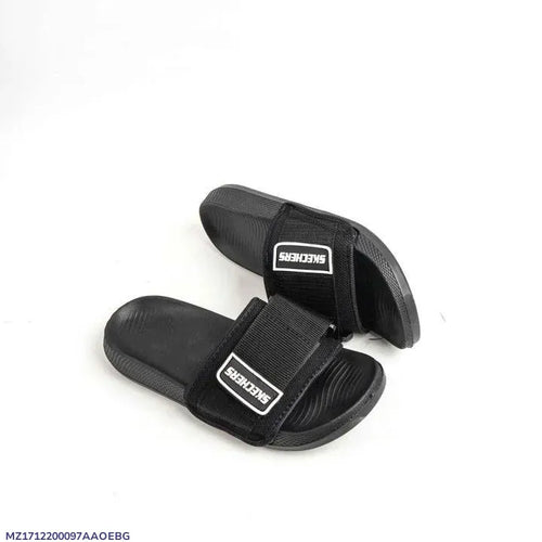 Black Casual Slide Slippers for Hot Weather