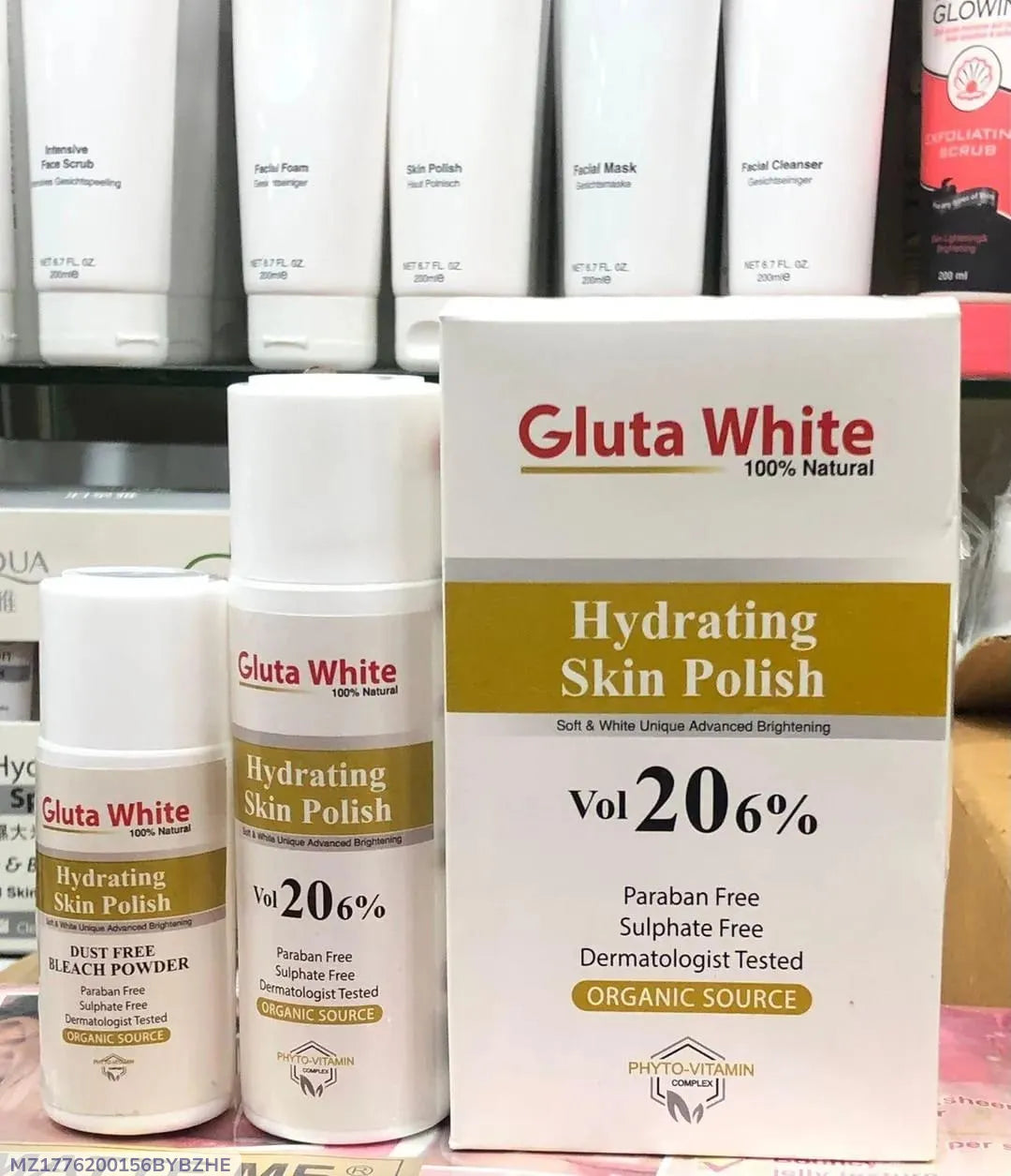 Gluta White Hydrating Skin Polisher 20% Paraben Free