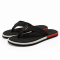 Men's Black Rubber Casual Flip Flops Size 7-11