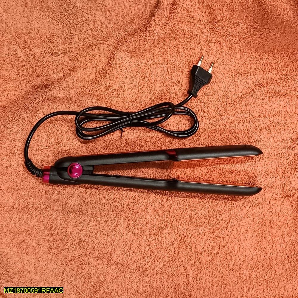 Ceramic Hair Straightener Black Pink Instant Heat Up