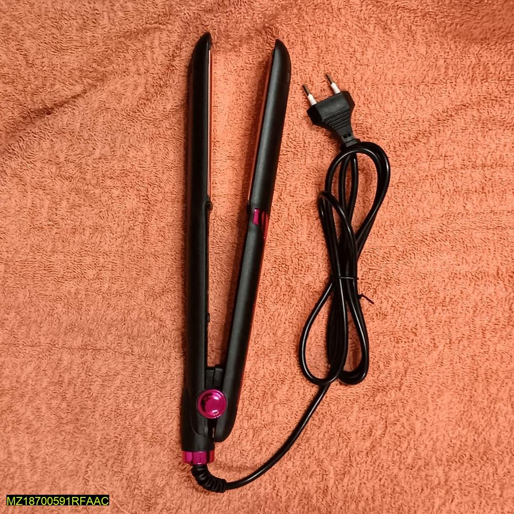 Ceramic Hair Straightener Black Pink Instant Heat Up