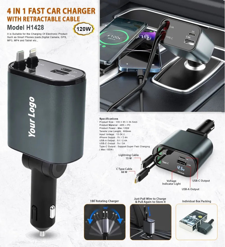 Car Charging Adapter Pack Of 1