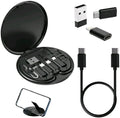 6-in-1 Wireless Charger & Card Holder Black