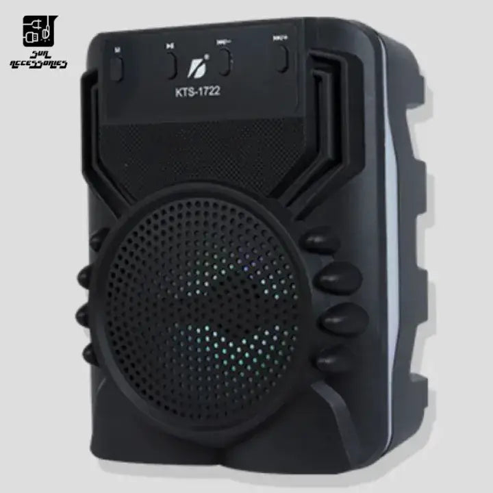 Kts-1722 Small Portable Speaker | RGB Light Speaker | Bass Sound |Bluetooth | USB/TF Card