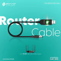 Sovo Router Cable WiFi to Powerbank Cable Connector DC 5V 9V 12V USB Cable Boost Converter Step-up Cord for Wifi Router