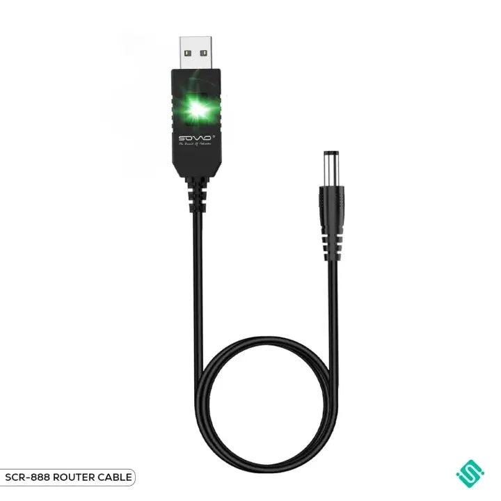 Sovo Router Cable WiFi to Powerbank Cable Connector DC 5V 9V 12V USB Cable Boost Converter Step-up Cord for Wifi Router