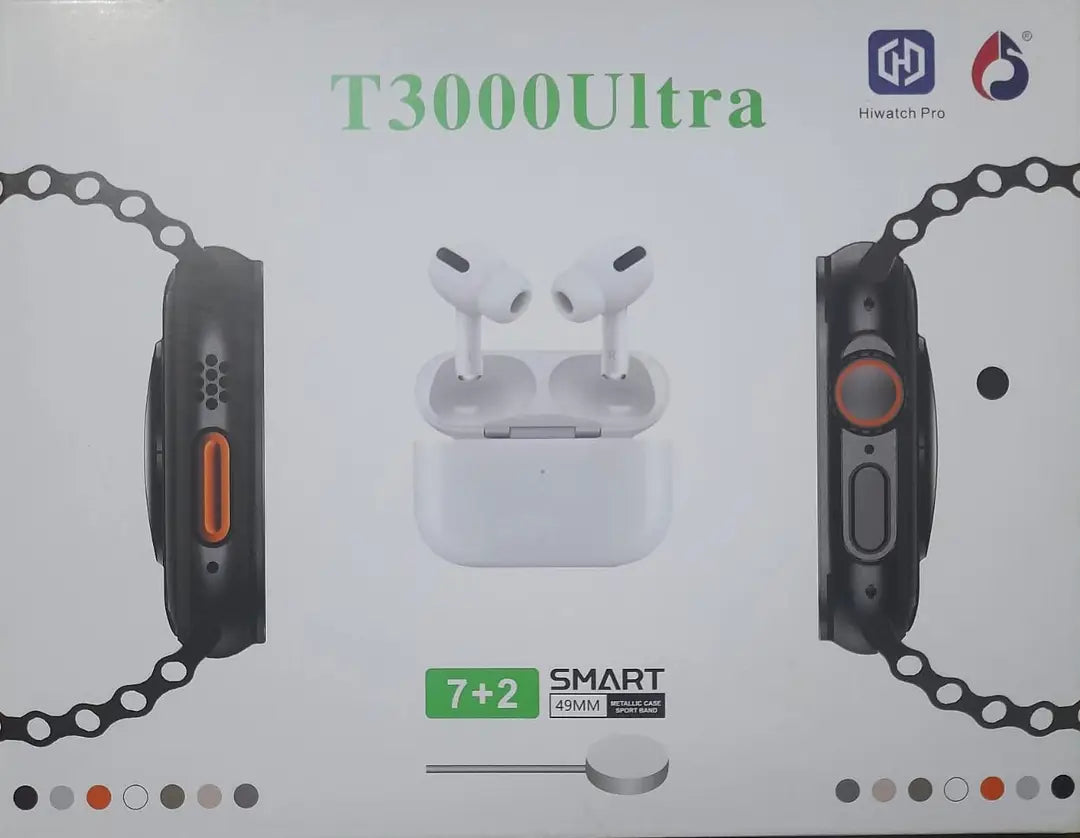 T-3000 Ultra Smart Watch 7+2 in 1