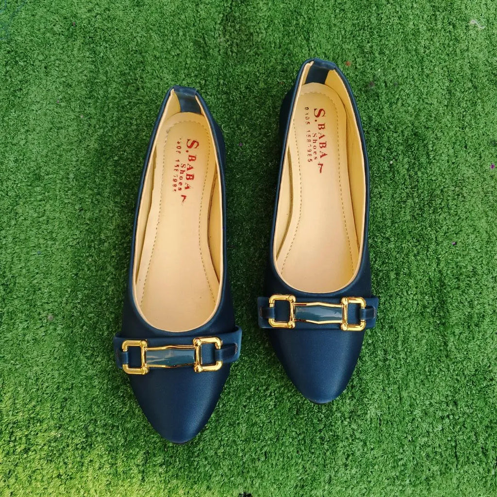 Women Synthetic Leather Blue Fancy Pumps Size 6-10