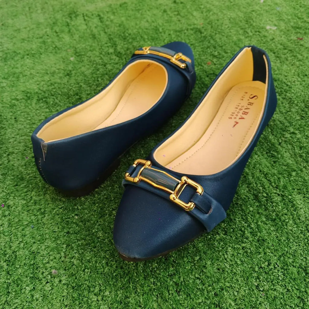 Women Synthetic Leather Blue Fancy Pumps Size 6-10