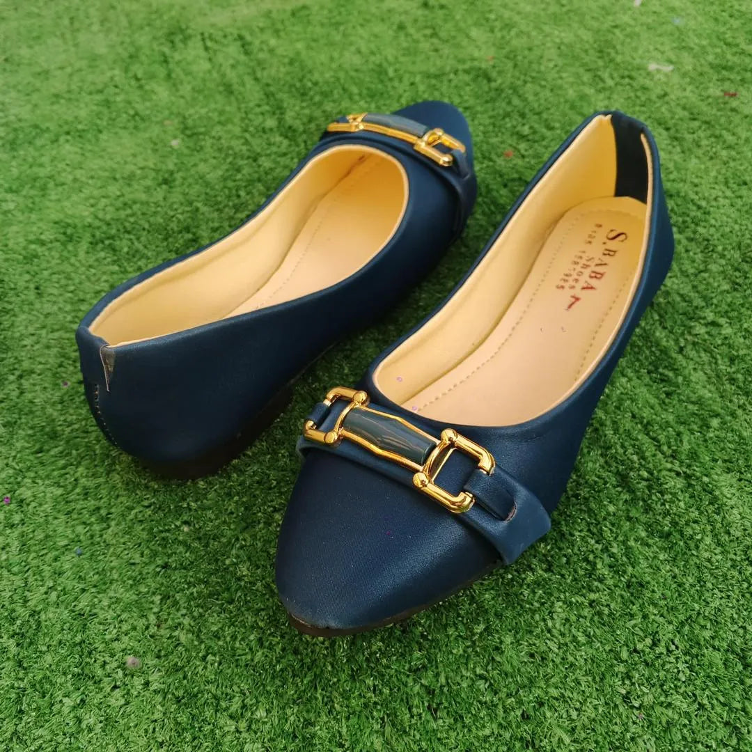 Women Synthetic Leather Blue Fancy Pumps Size 6-10