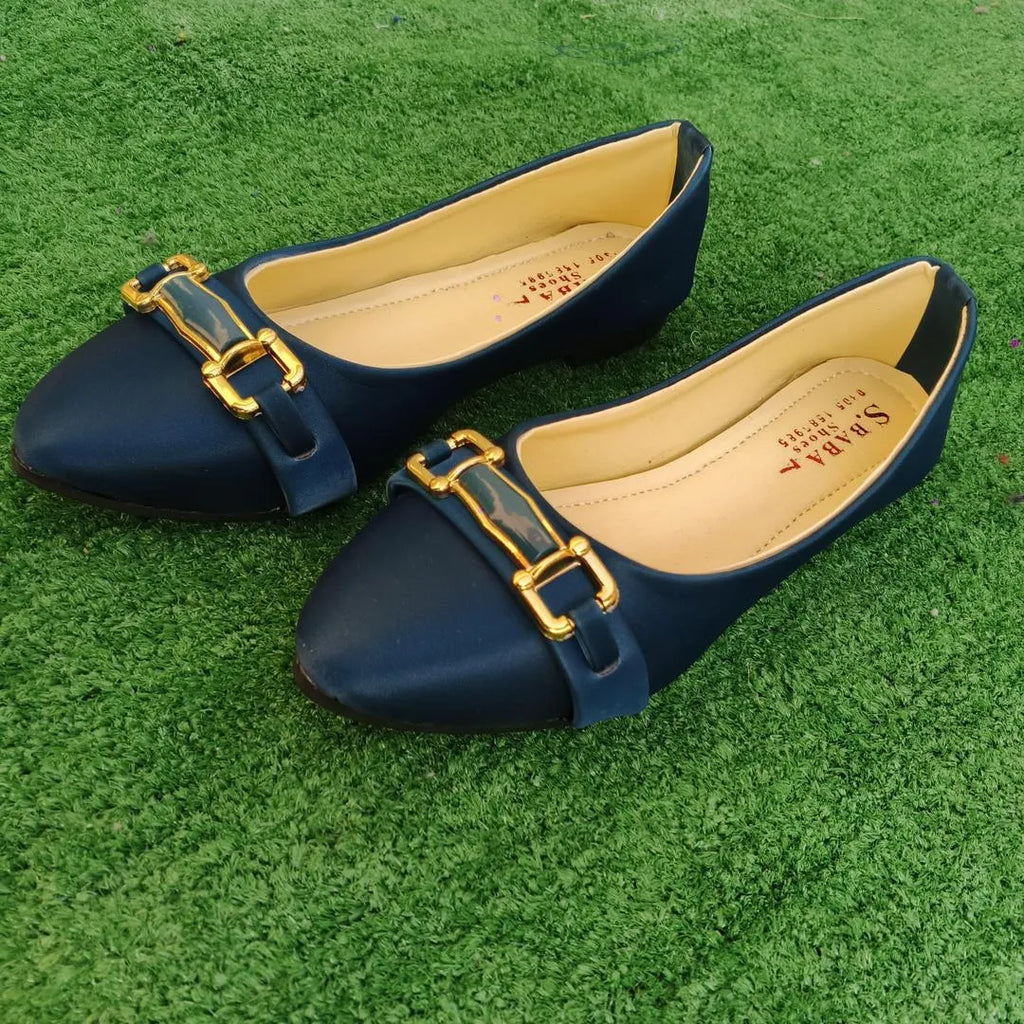 Women Synthetic Leather Blue Fancy Pumps Size 6-10
