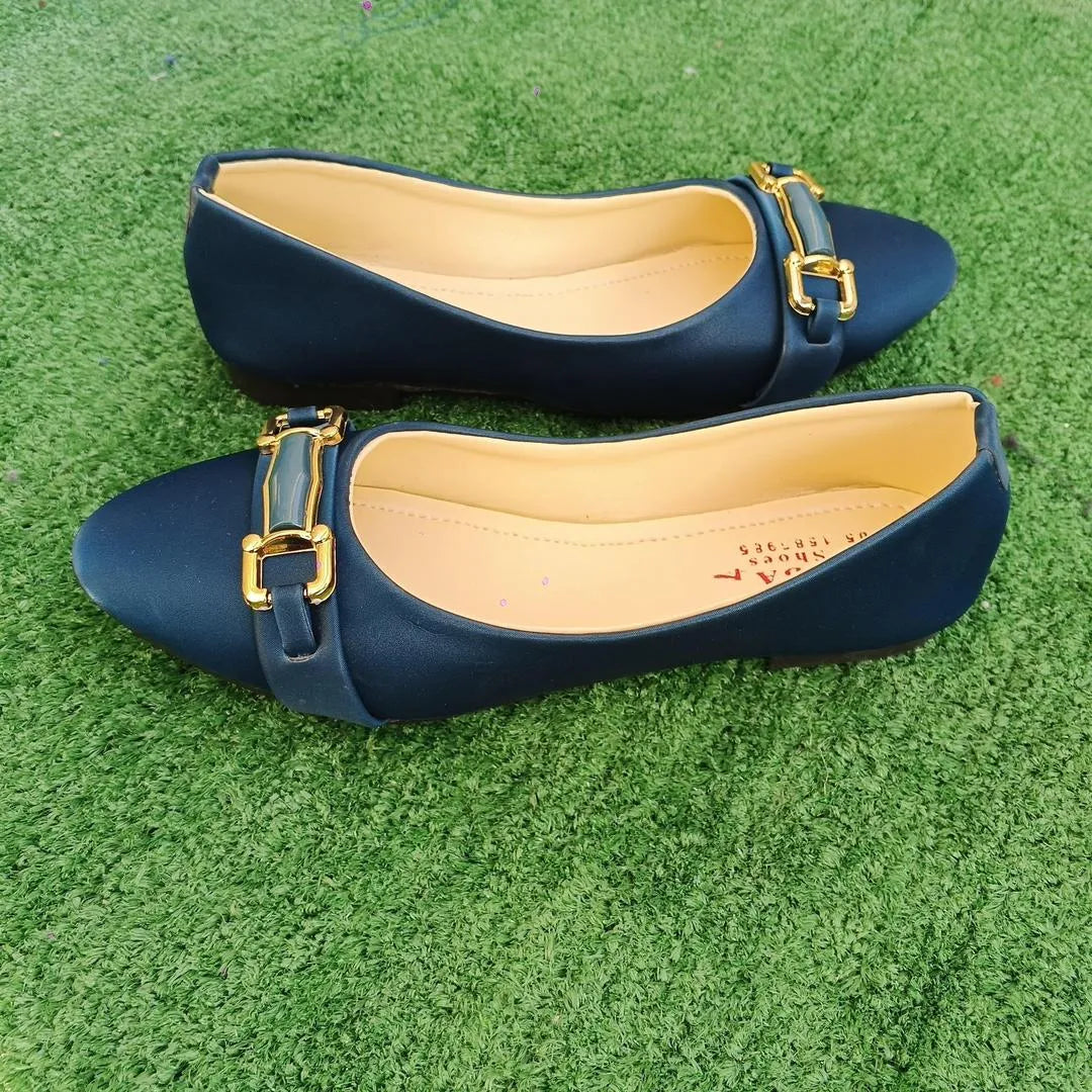Women Synthetic Leather Blue Fancy Pumps Size 6-10